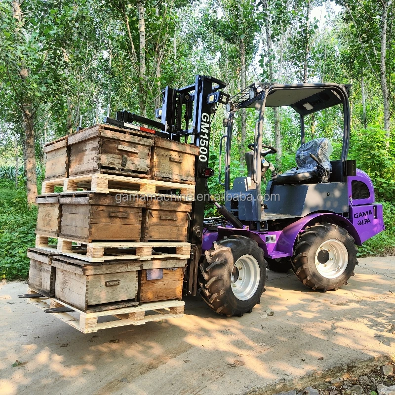 Kubota engine Euro 5 Tier GM1500 articulated mini forklift 1500kg forklift truck with good quality