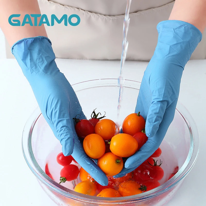 G80 100 pcs Blue Nitrile Gloves Powder Free Cheap Exam Pure Hand Nirtile Nitrile gloves Dental Examination gloves without powder