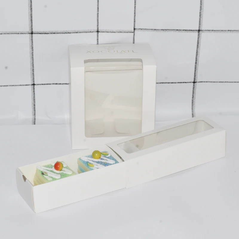 Christmas Muffin Cake Packing Box 6 Grid Min Pastry Bento Box Cupcake And Cake  With Window