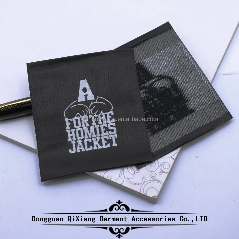 custom woven label White woven labels woven label for clothing