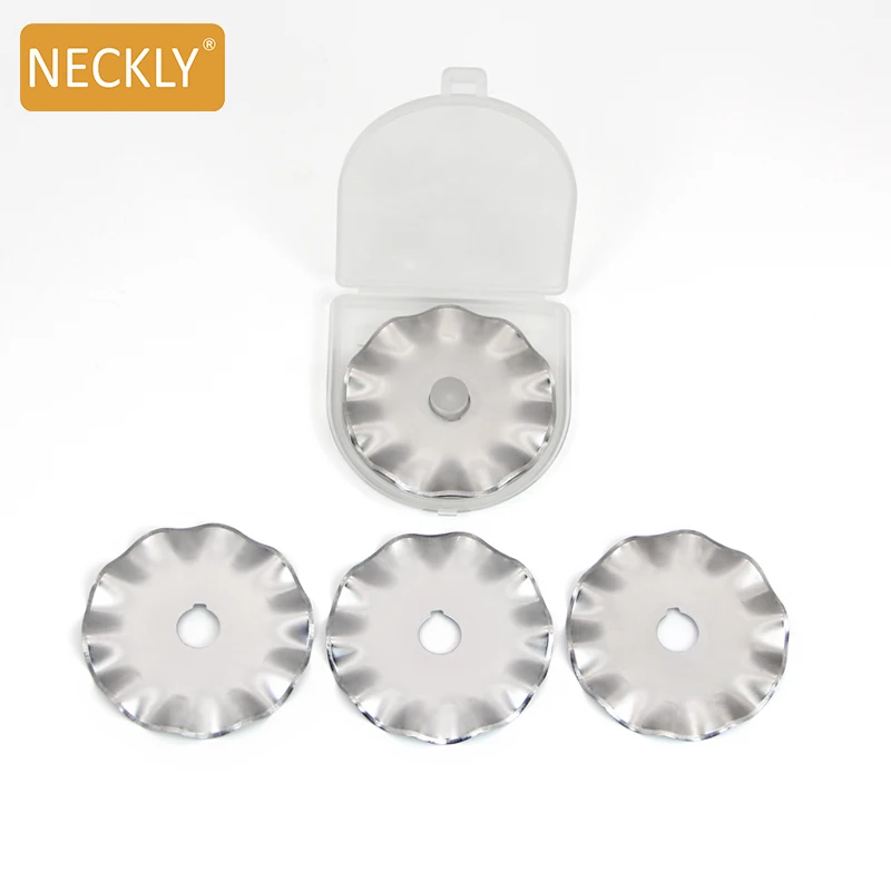 Stainless Steel Blades Cheap Promotional Paper 45mm Leather Plastic Handle Rotary Cutter Blades