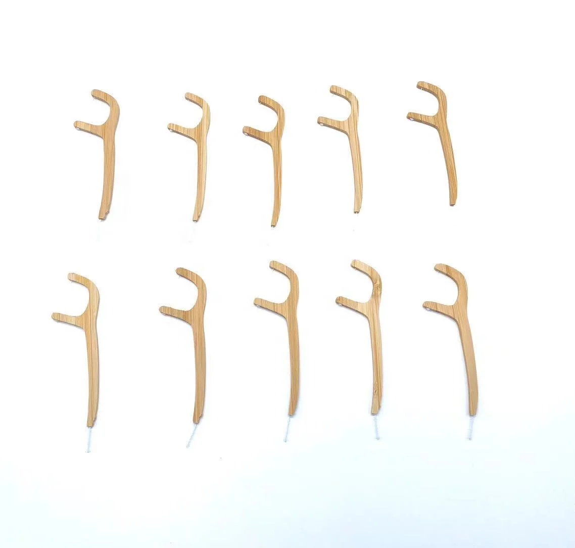 Bamboo Dental Floss Pick, Bamboo Floss Pick, Bamboo Floss