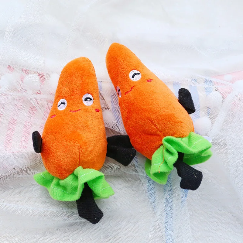 Pet plush bite-resistant vocal toys interactive fun pet molars radish cotton rope toys pet dog chewing molars