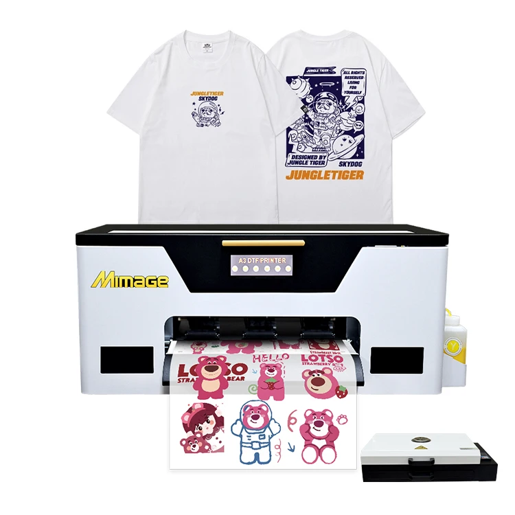 2024 China New A3 PET Film T shirt Textile Printing Machine Digital DTF Print PET film XP600 printer Offset A3 DTF Printers