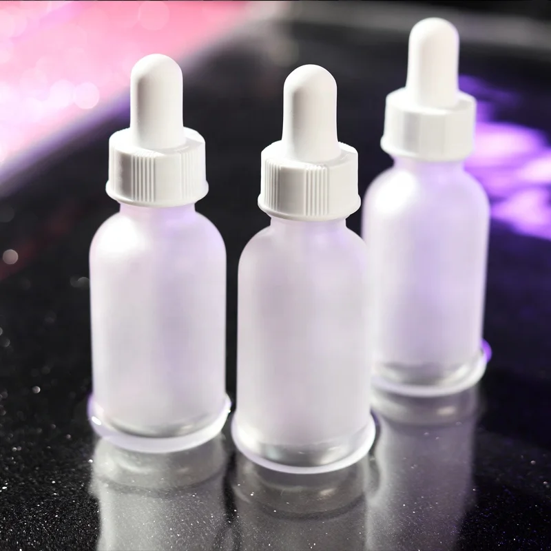 В наличии, стеклянная бутылка-капельница 30 мл, цветная бутылка для сыворотки эфирного масла
