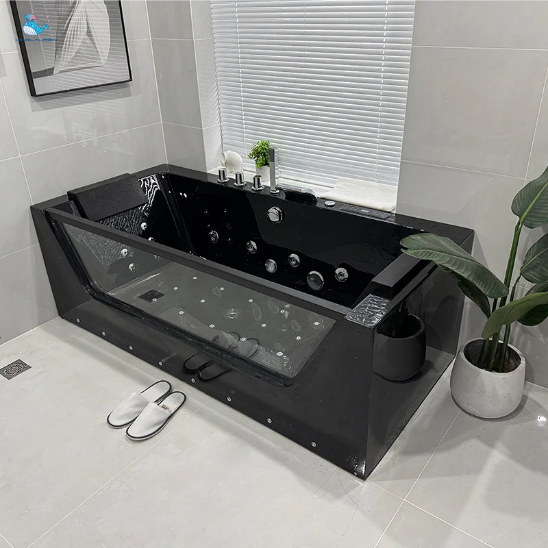 Kinglauren Modern Sleek Double Person  Luxury Indoor Relaxation Multi - Functional Hotel Bathroom Use Massage Bathtub