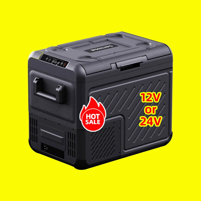 High Quality mini fridge with freezing 30l  Car Refrigerator 12v 24v Mini Car Refrigerator Portable For Road Rv Trip