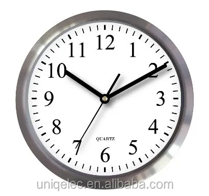 10inch Radio Controlled Clock Aluminum Customized Wall Clock Sienos valanda