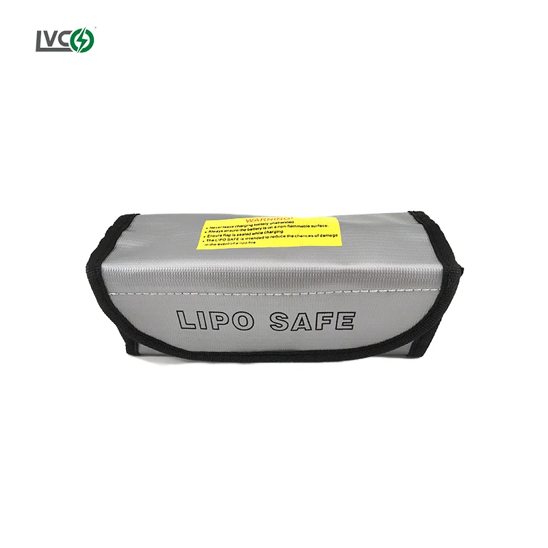 LVCO silicone coated explosion proof lipo battery safe bag mini size battery guard safe bag electric accessories bicycle