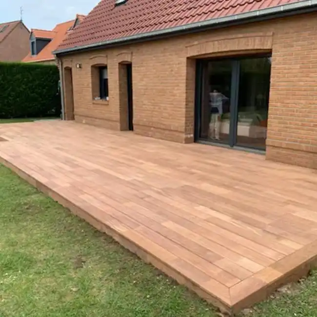 1800 mm length unfinished cumaru Brazilian teak solid hardwood flooring waterproof with high quality and good price