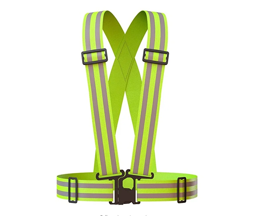 China factory supply wholesale high visibility reflective running reflector tape traffic use security safety vest jacket belt