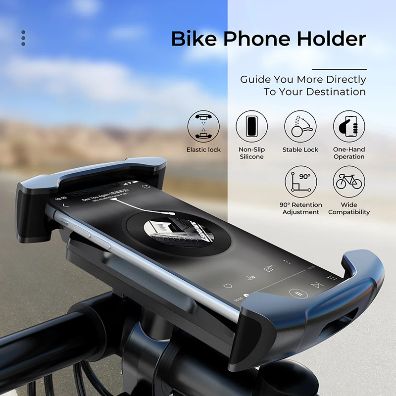 Volant Roc Free Shipping Waterproof Adjustable Shockproof Handlebar Bicycle Motorcycle Mobile Smart Phone Mount