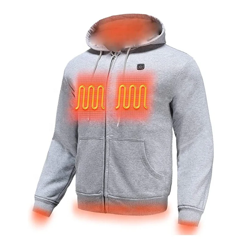 Battery self-heated hoodie jacket arris cheap powered and warm far infrared winter smart jacket usb heated hooded vest