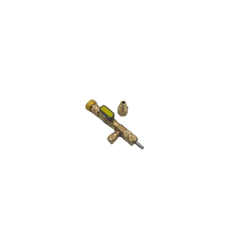 Valve Core Remover Installer Tool Kit with Dual Size 1/4 & 5/16 Port for with R22 R12 R407 R410 R404 R32 R600 HVAC System