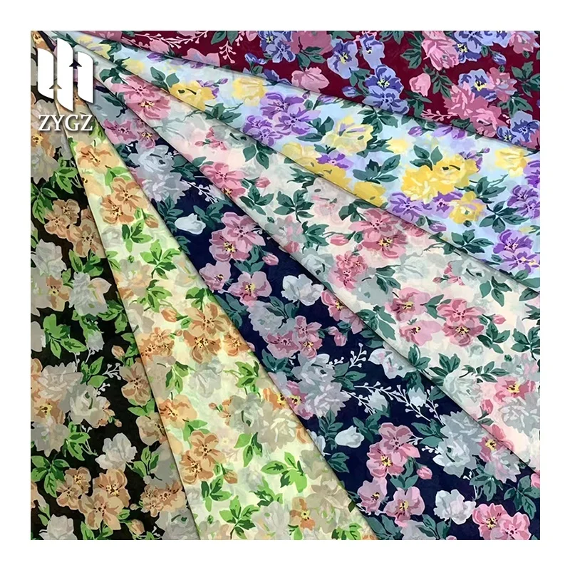 100 polyester chiffon printed dress fabric China printing fabric manufacturers wholesale