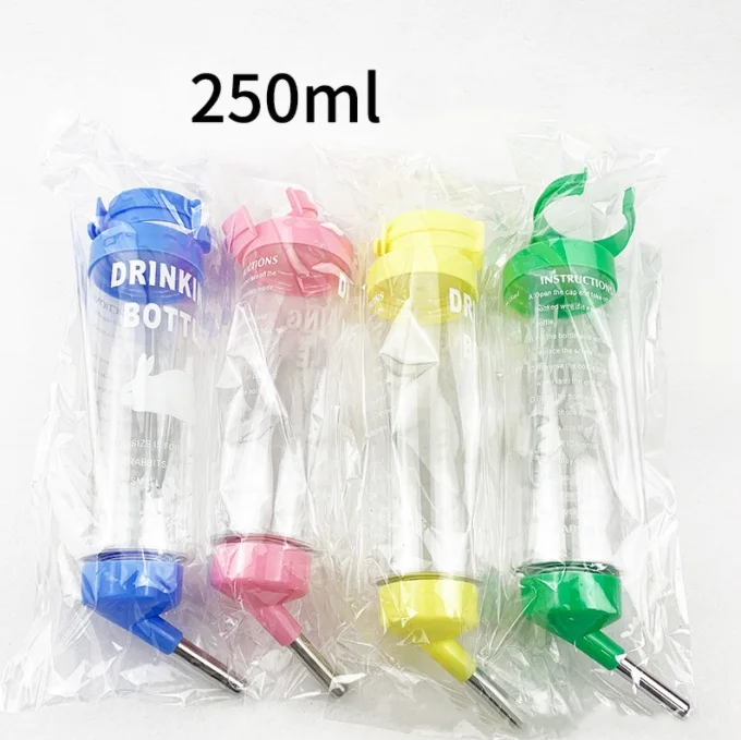 Factory Wholesale Golden Bear Chinchillas Rabbit Guinea Pig Squirrel Drinking Kettle Hamster Water Bottle