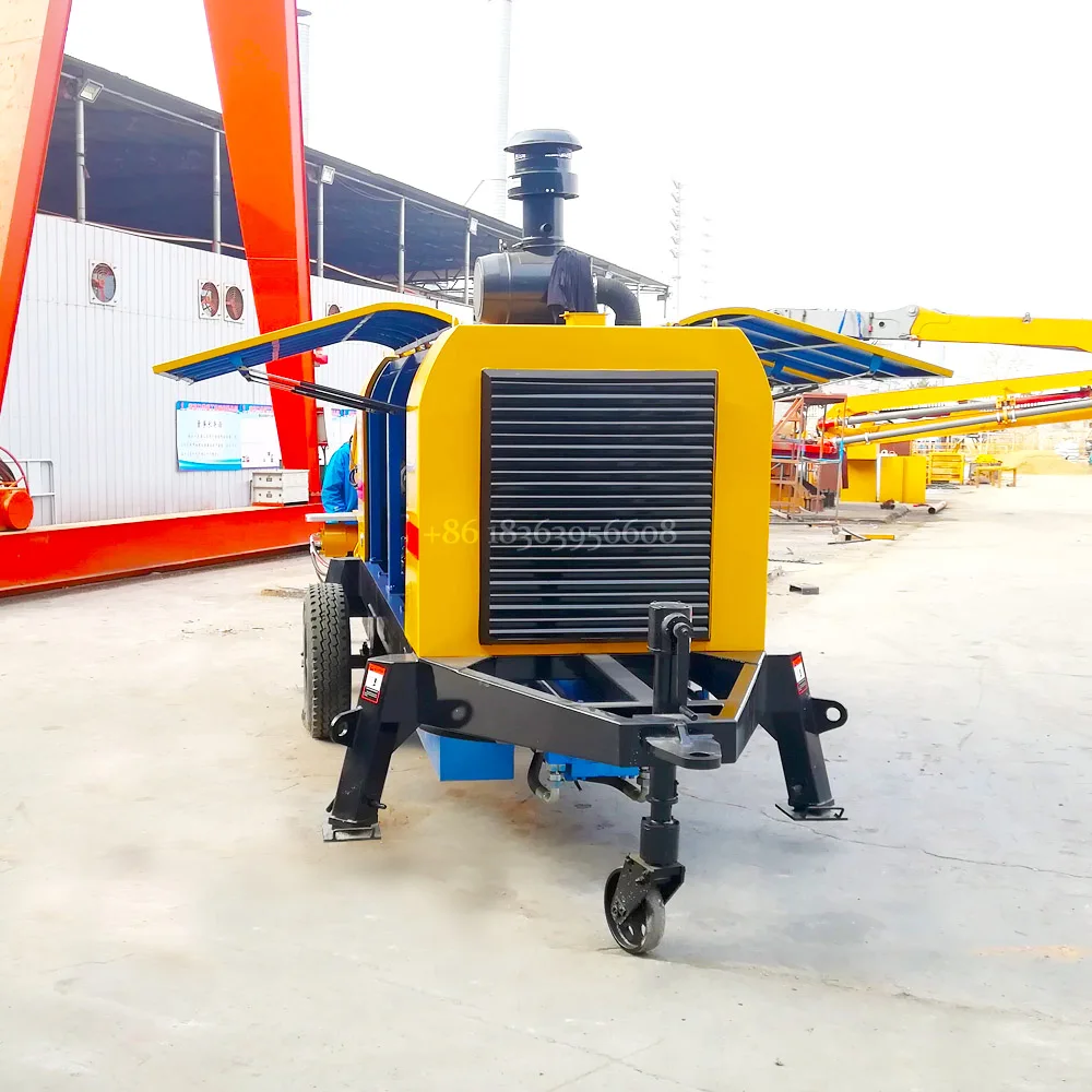 GOOD PRICE DHBT80-16-176 diesel concrete pump trailer