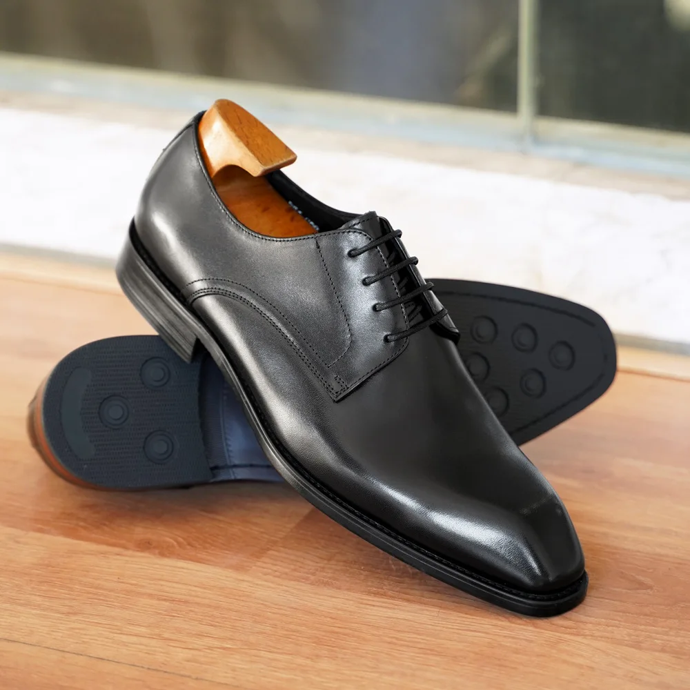 Mens Casual Lace-up Brogue Plaid PU Upper Shoes Men Formal Footwear Wedding Party Dress Oxford Business Office Shoes