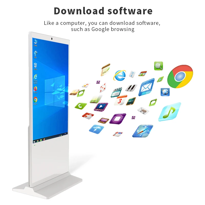 multi-function advertise Screen Indoor Digital Signage Player/Totem/Kiosks for display