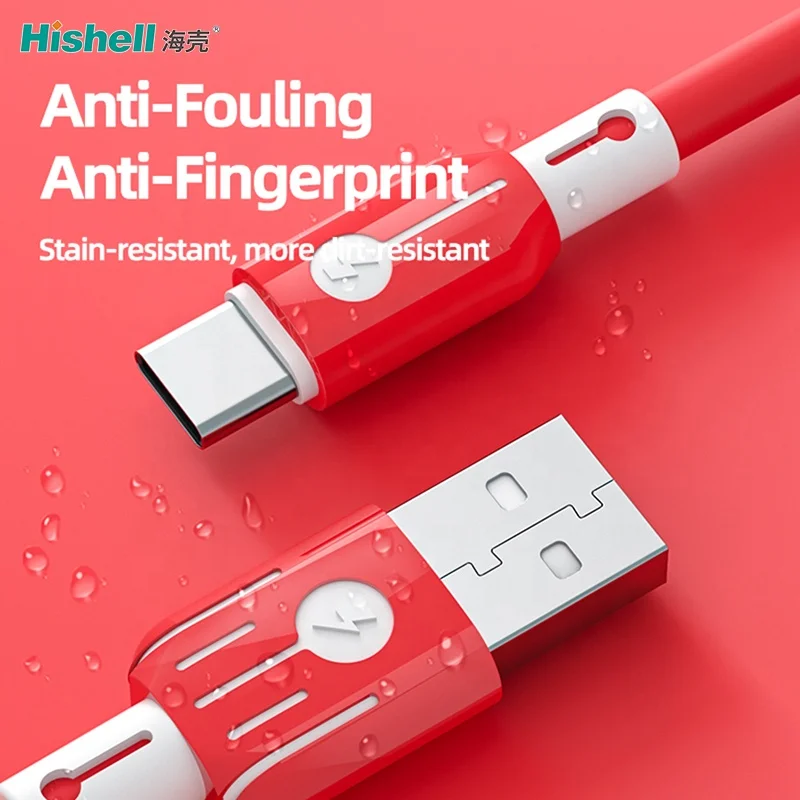 Liquid Silicone Material Type-C 1M Data Transmission USB Cable