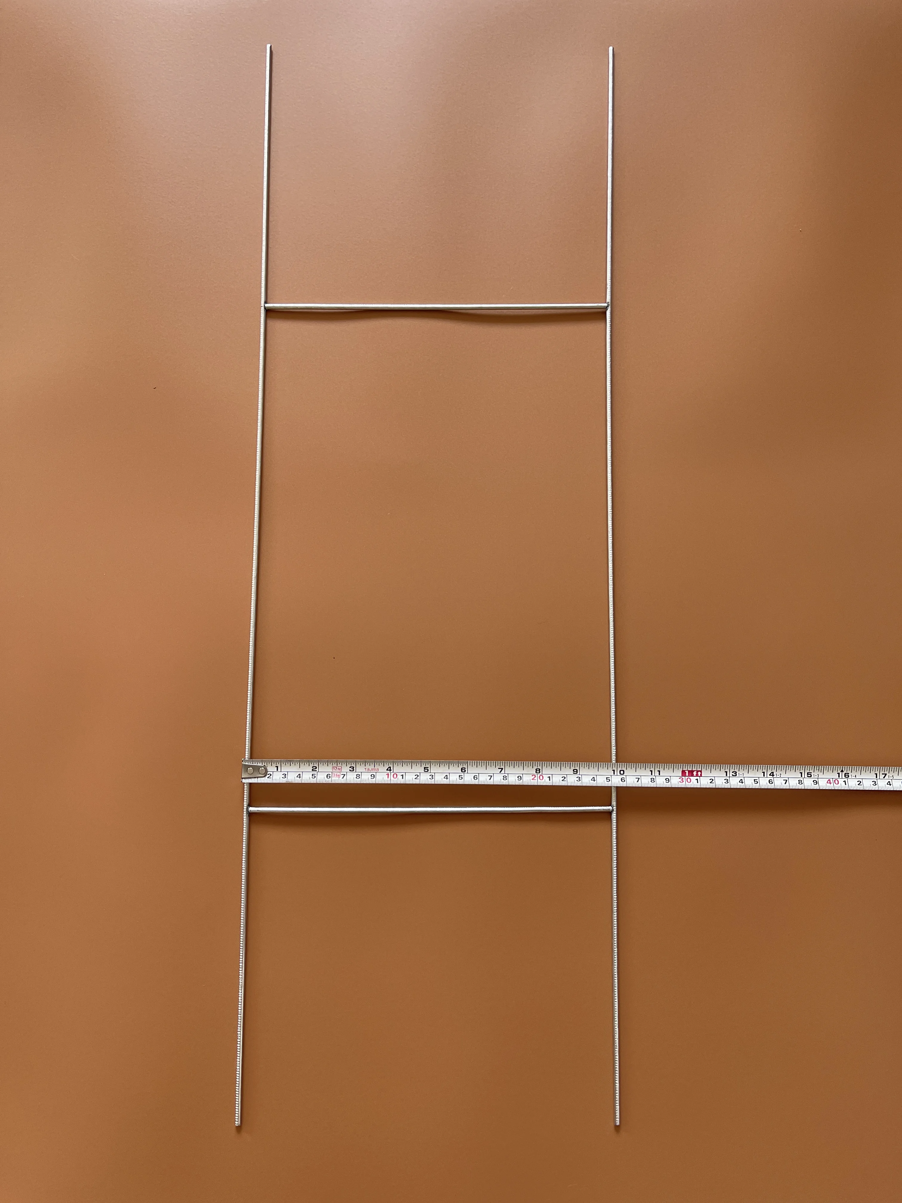 Outdoor Advertising Signs Corrugated H Metal Wire Stake For Parking Guide