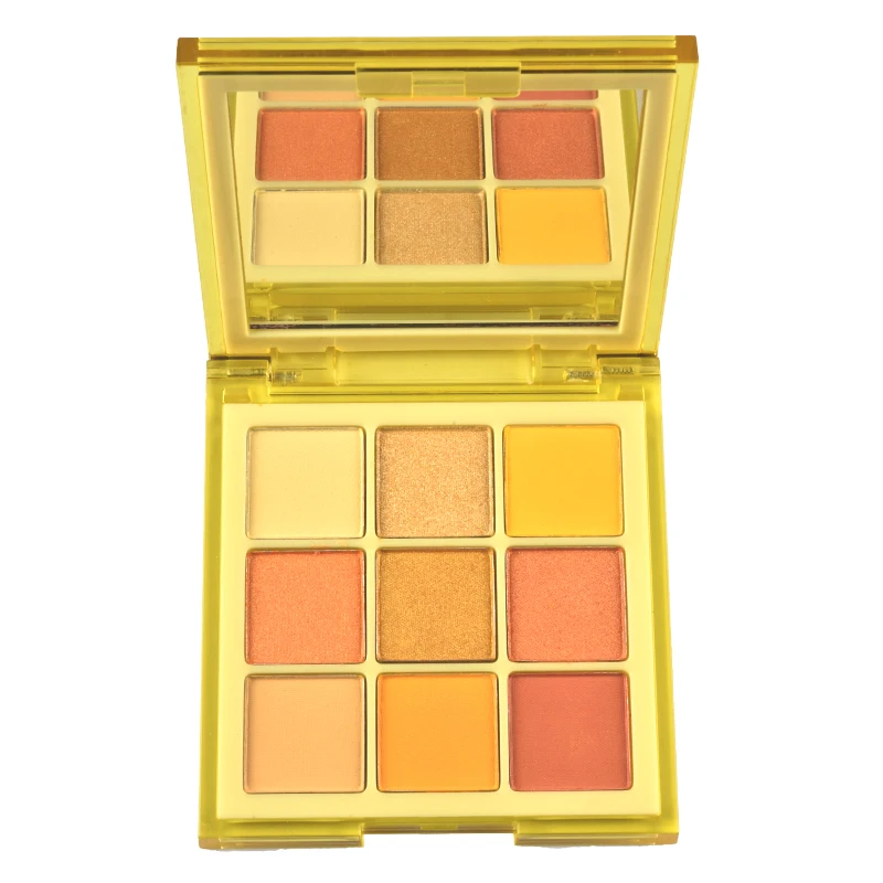 New luxury cosmetics  Hot Sale High Pigment  Glitter Private label 9 colours eyeshadow palette