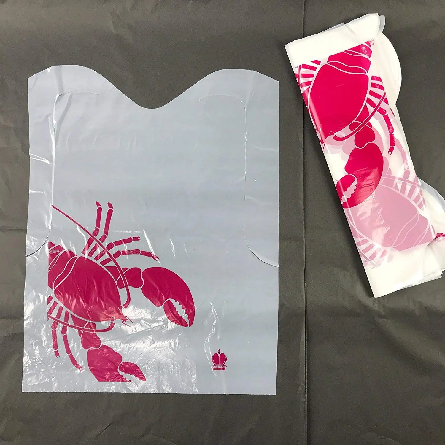 Disposable Bibs 30/50/100 Pack - Plastic Disposable Adult Bibs for Elderly, Dining Clothing Protectors