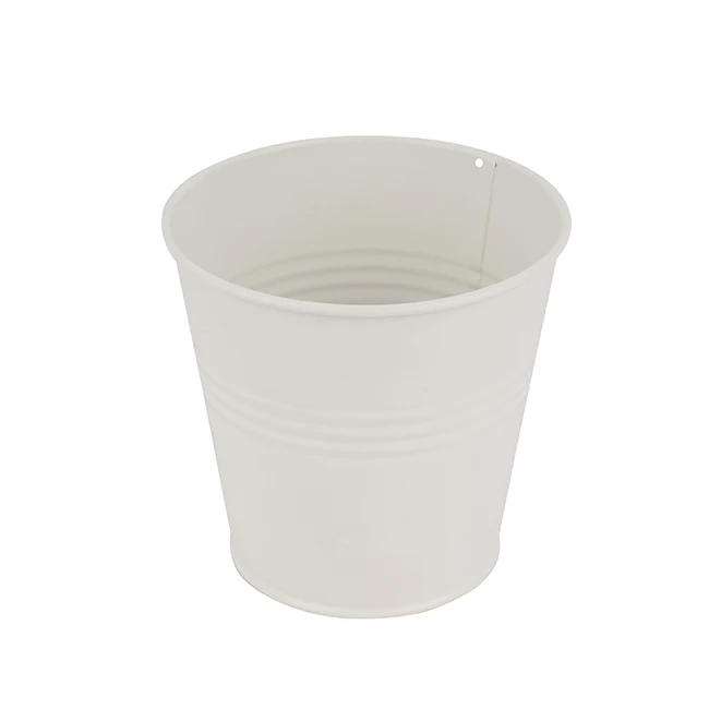 Customized Printed Pattern Iron Garden Fashion Decoration Equipment Gardening Artificial Metal Planters