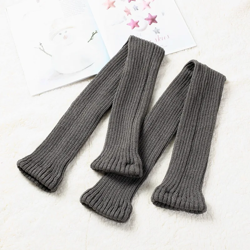 Beautiful yoga non slip dance sock slouch knee high knitted stockings girl winter warm knit socks