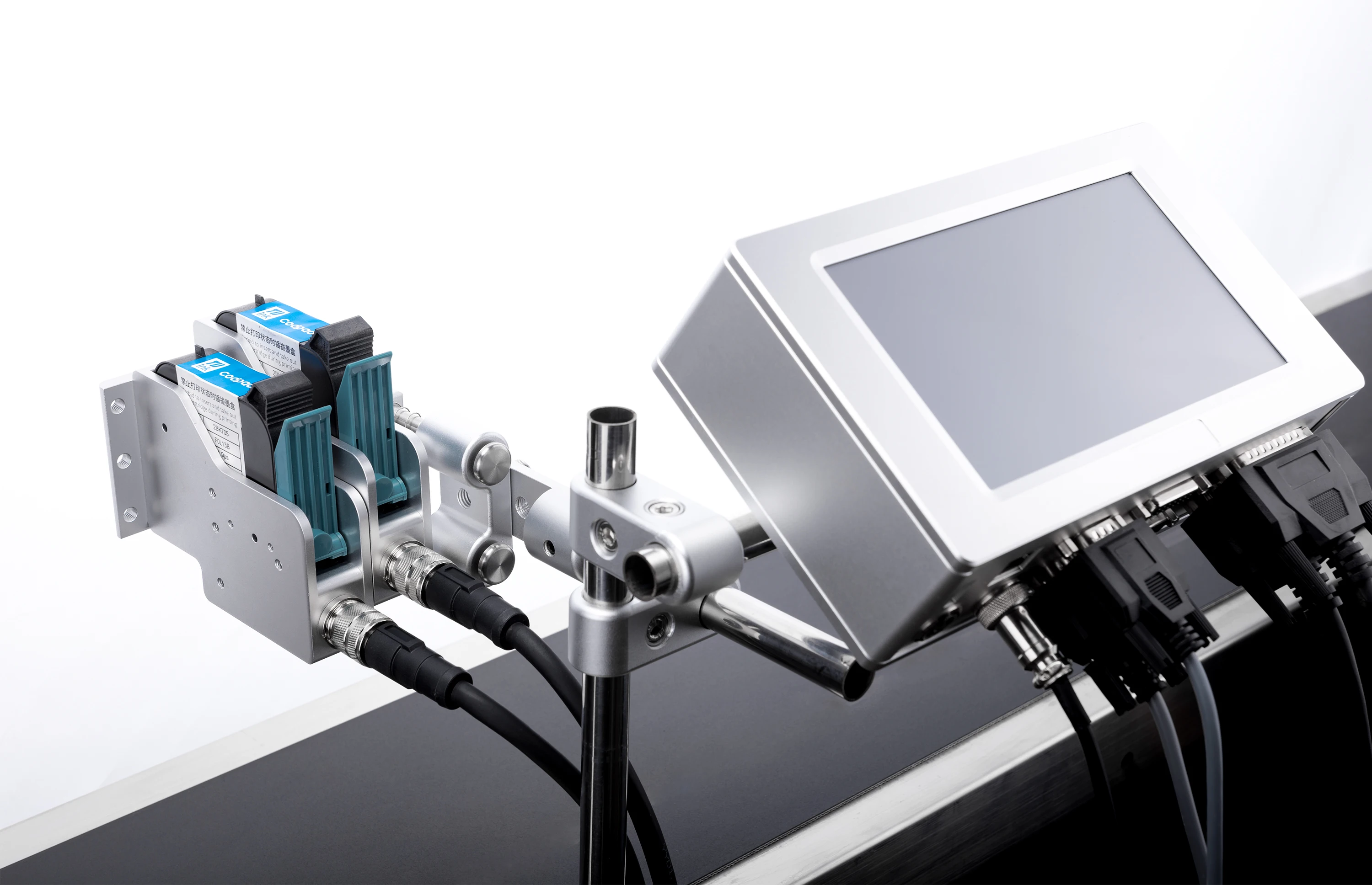 
DOCOD T210-2 Online printer Multi language Thermal Inkjet Coding printer TIJ markig machine 2 printheads printing machin 