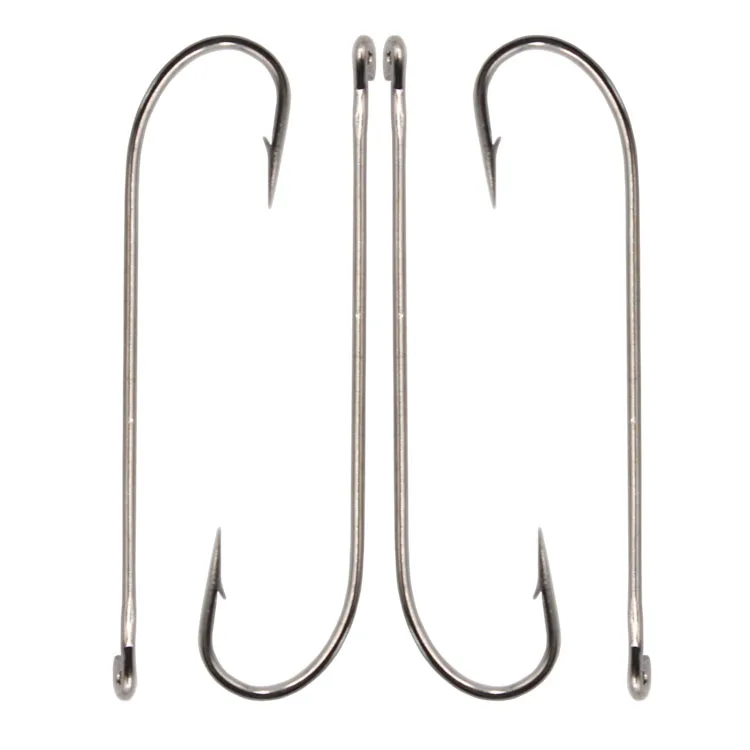 
HS9353 Long Shank Fish hooks High Carbon Steel CARLISLE Barbed Fishing Hooks 