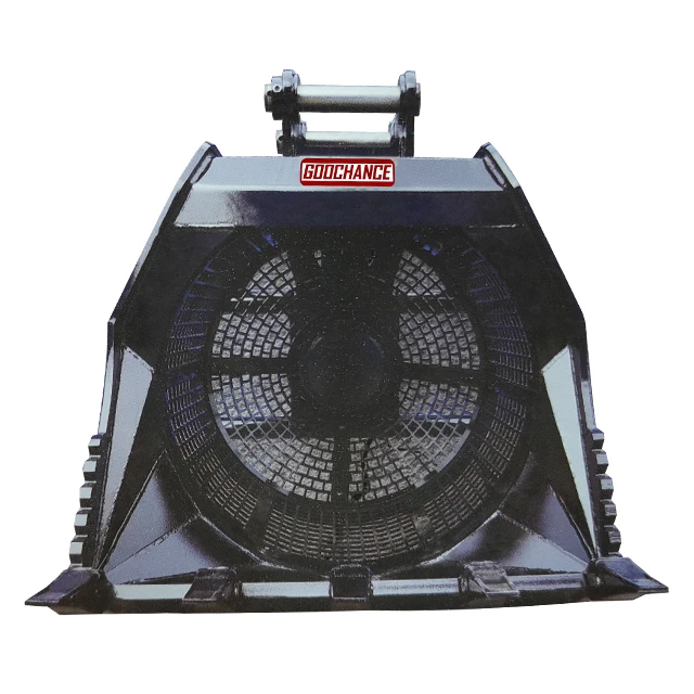 Factory Made Fast Delivery  Excavator Attachments Rotating Screening Bucket Bucket Crusher For Excavator