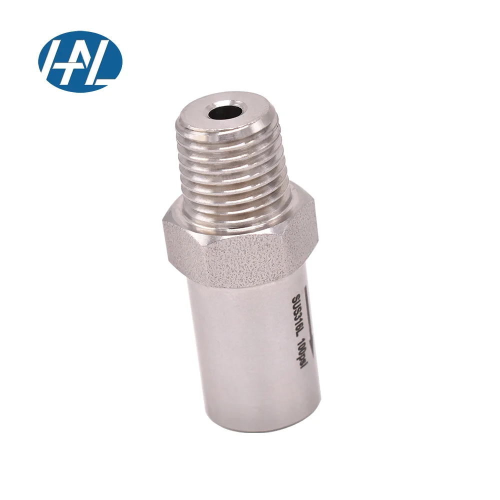 SS316L Stainless Steel Female And Male Straight Pattern Safety Relief Valve Automatic Pressure Relief Valve