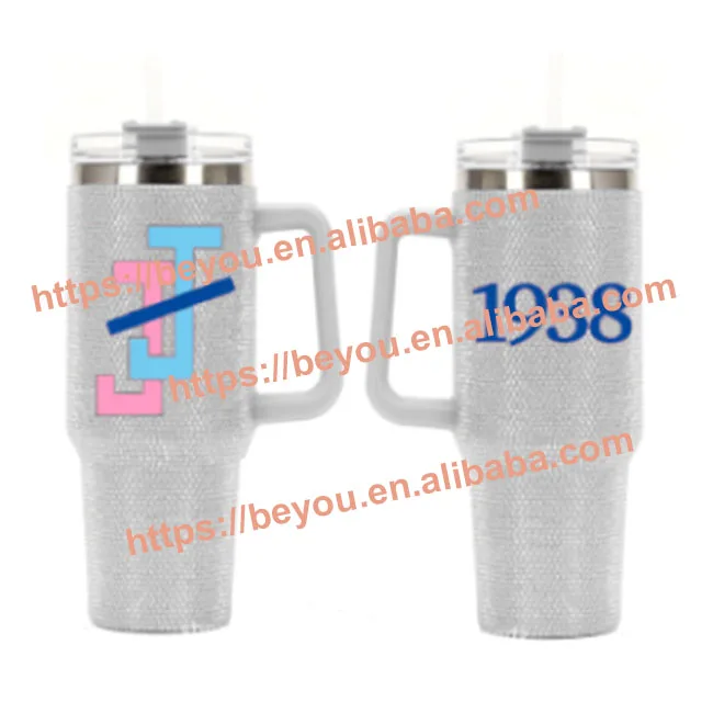 Customized Jack and Jill Inc 1938 Pink and Blue Organization JJ  Sorority Rhinestone Stainless Steel Tumbler Drinking Cup