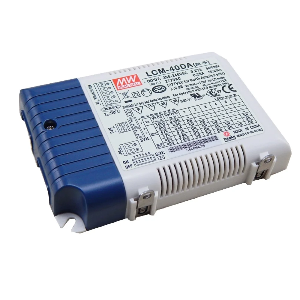 MeanWell dali dimmable led driver 40w Mean Well LCM-40DA