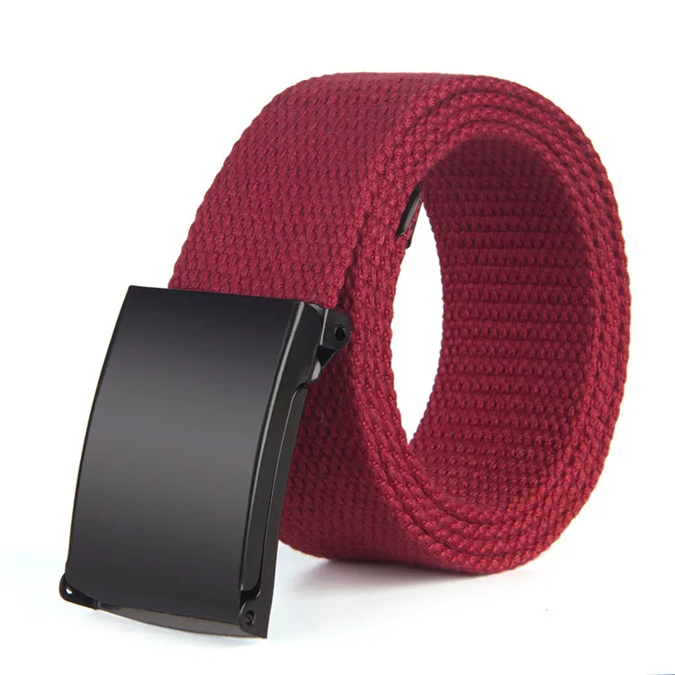 Wholesale Mens Colorful Cotton Fabric Cotton Canvas Web Belt