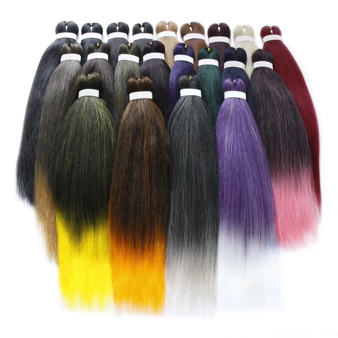 26I Professional Pre stretched Braiding Hair Synthetic Fiber Perm Yaki for Twist Brai