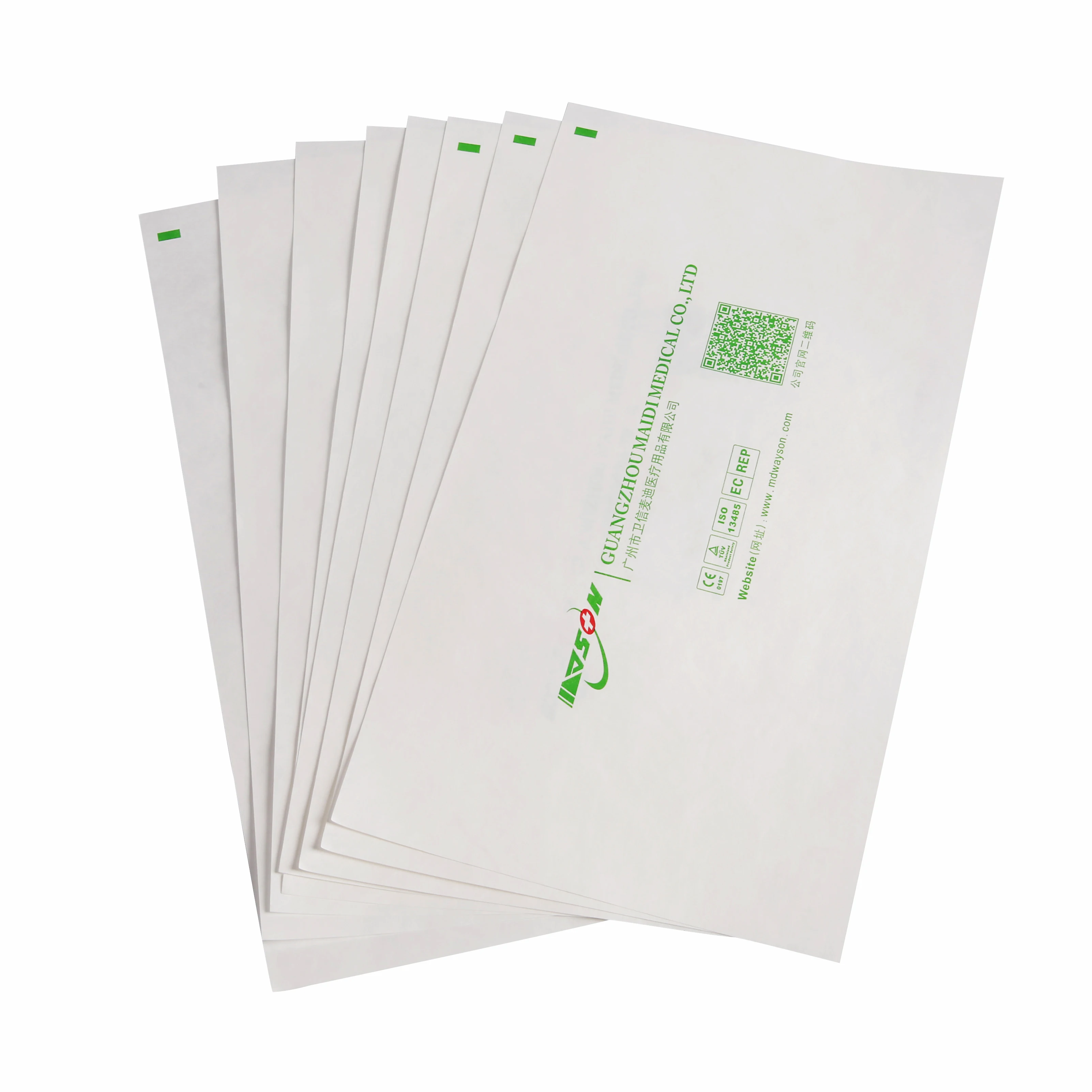 OEM Tyvek Paper Coated Tyvek Lid 1073B/ 1059B/ 2FS Medical Packaging Plasma and EO Sterilization uncoated tyvek transparent film