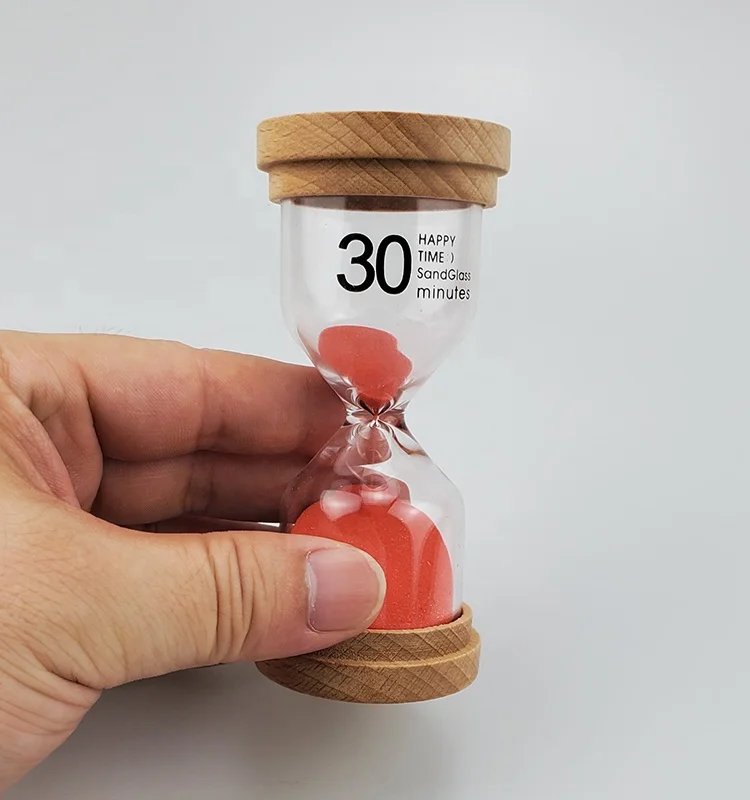 
wood cover sand timer 1 3 5 10 15 20 30 minutes for kids time management 