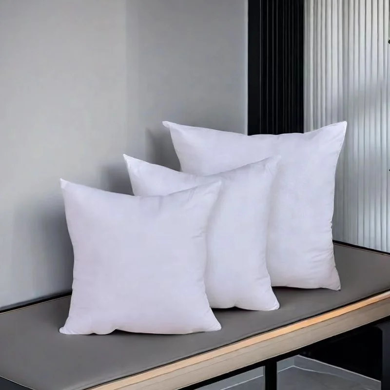 Factory Wholesale Cushions Soft and Comfortable Feather Throw Pillow Insert  Pillow Cushions For Sofa