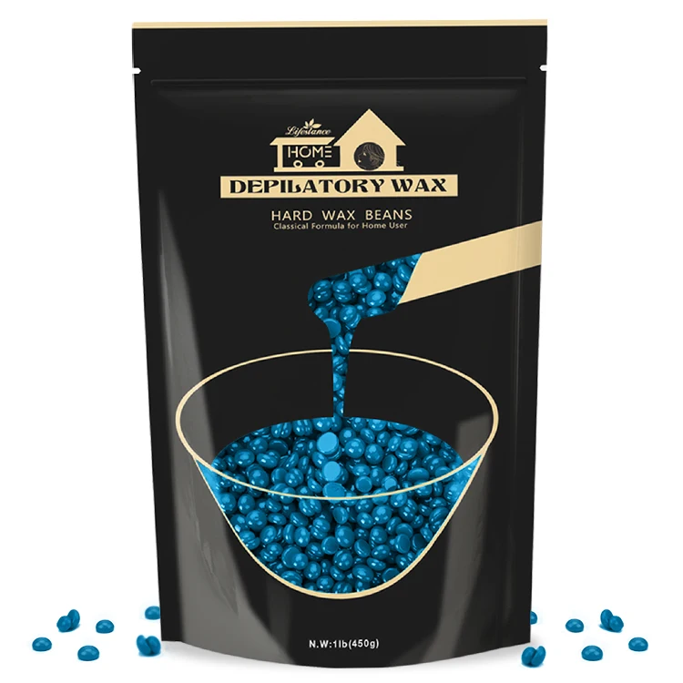 Lifestance Depilatory Hard Wax Beads  Azulene Body Hair Removal Wax Bean for Legs & Body Bikini/intimate Face