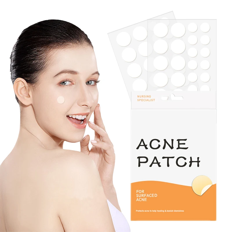 Vegan Transparent Medical Grade Acne Patch Whitehead Dots Acne Absorbing Cover Hydrocolloid Pimple Acne Patch for Face