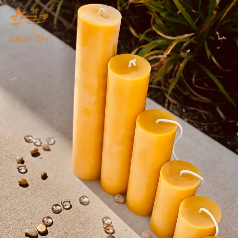 100% Pure Organic Yellow Beeswax Candles for Church Directly Sourced from Bees Packed in a Bag