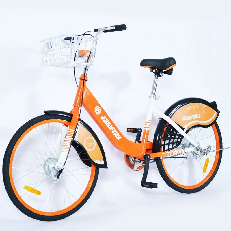 sharing bike 24 inch aluminum alloy frame anti-theft screw solid tyres ofo GPS smart locker dockless