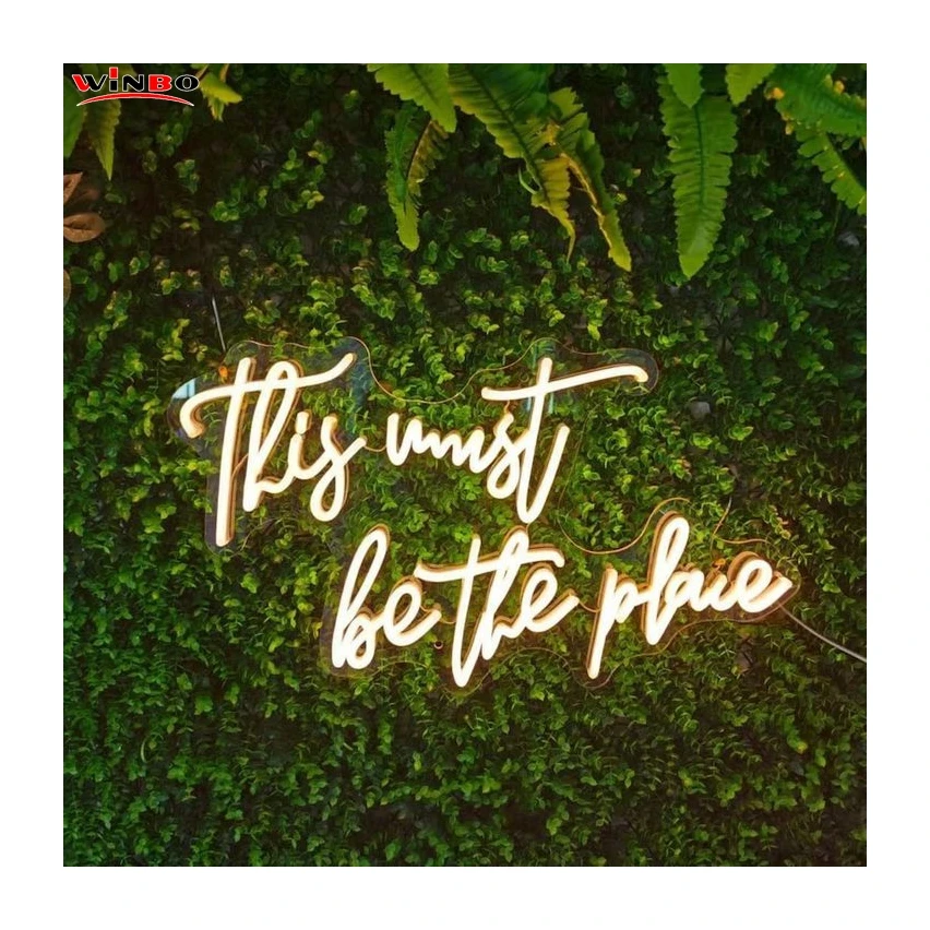 Dropshipping Free Design Custom Led Neon Light Name Custom Drop Shipping this must be the place neon sign