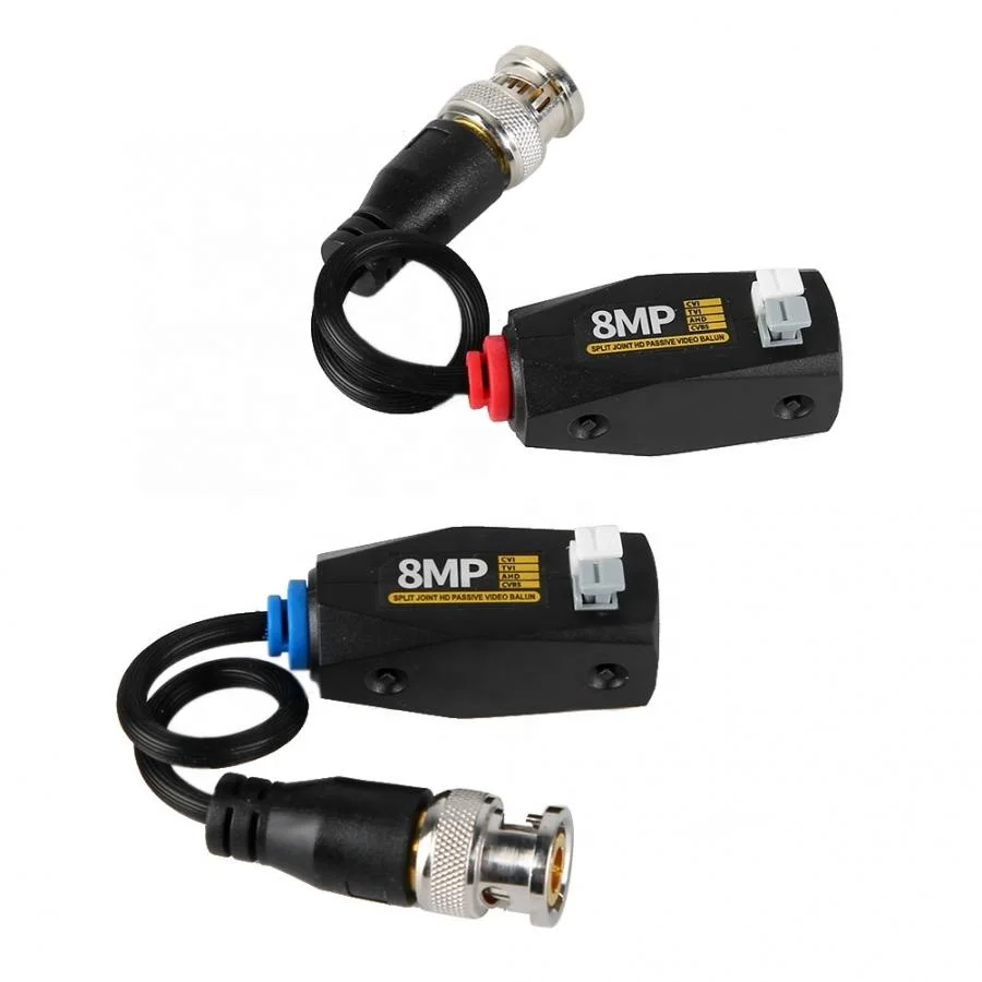 Производство 8mp video Balun HD Cat5 RJ45 к BNC HD Video Balun трансивер Активный Пассивный адаптер