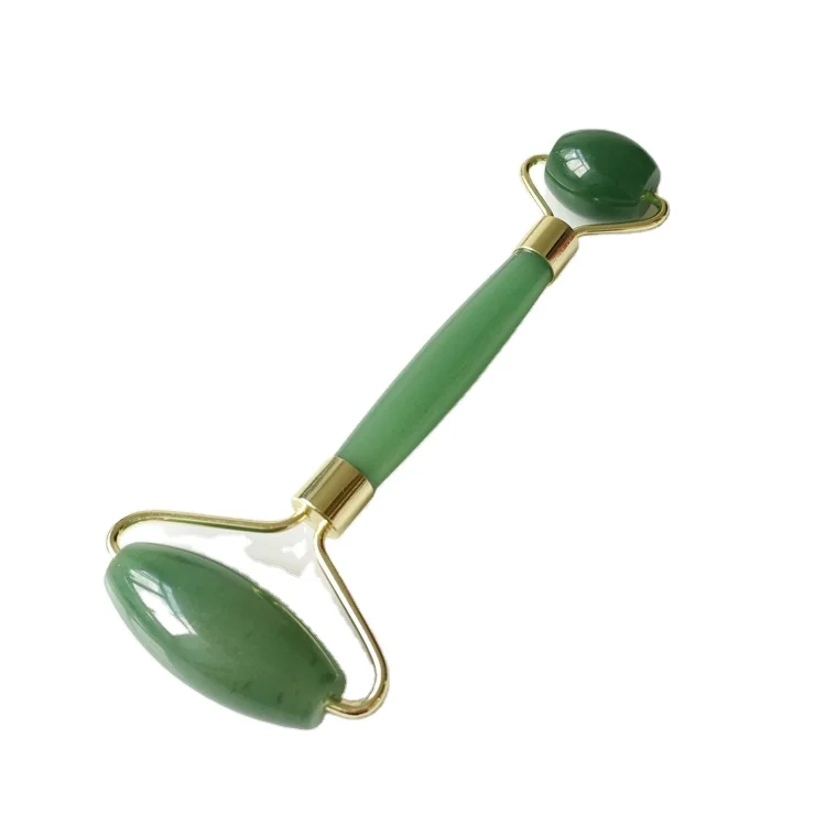 
Green aventurine jade roller set thermal therapy massage bed facial 