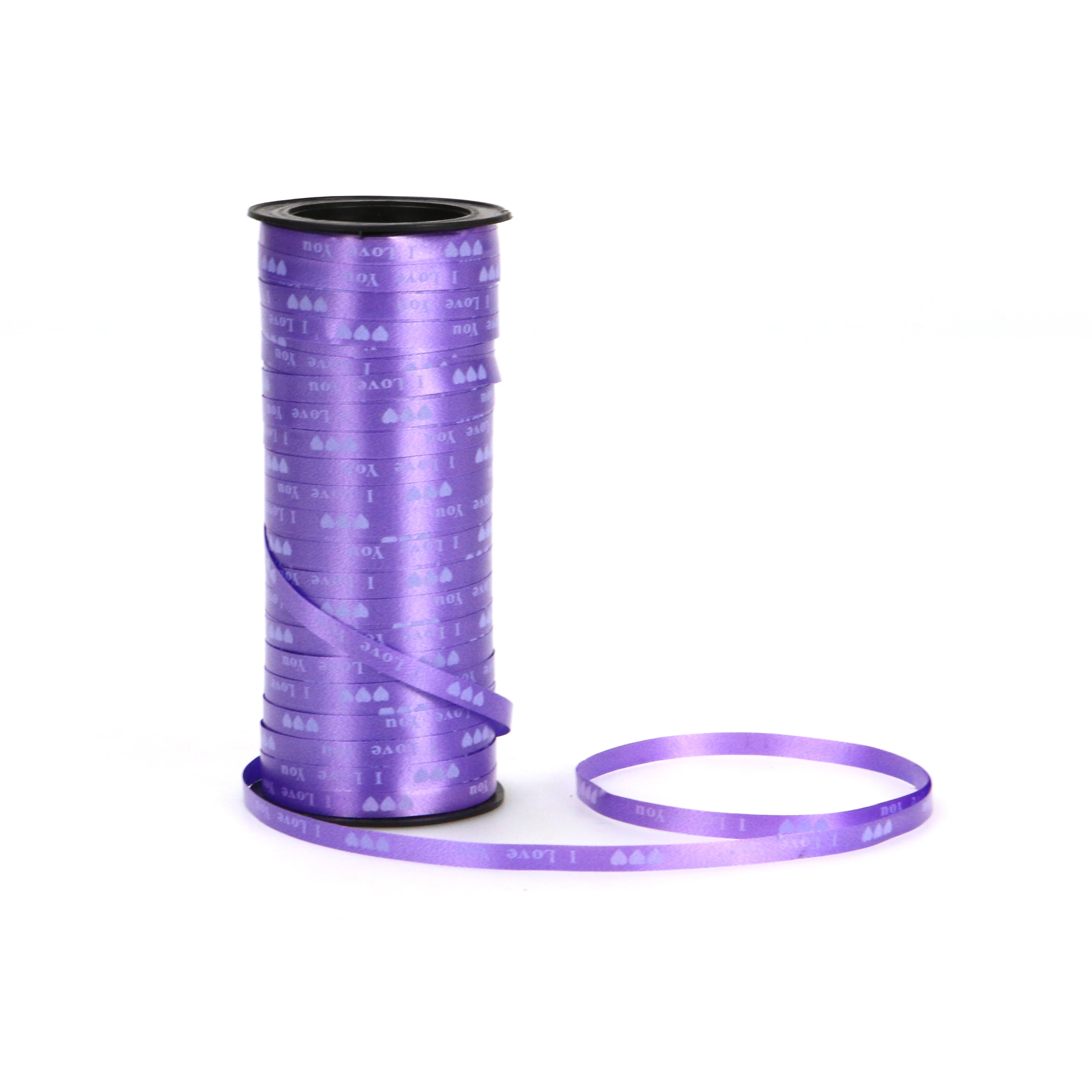 Лента для упаковки подарков, лента для завивки, лента с длинным сердечником и принтом, цветные ленты для воздушных шаров, галстуки в шары