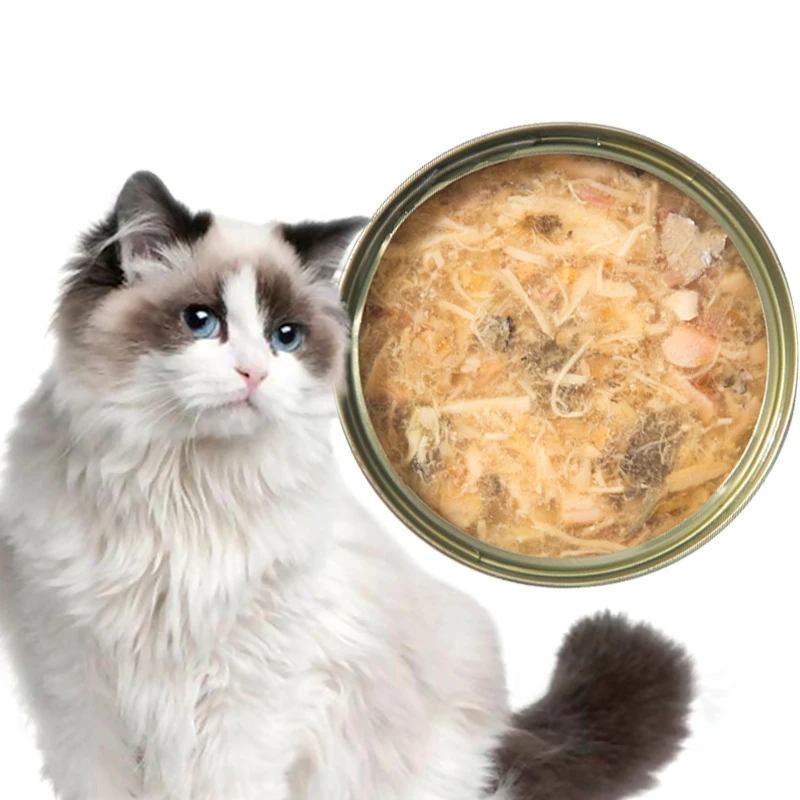 Wholesale Canned Cat Food 85g Multiple Flavors Cat Can Food High Protein Private Label Cat Food Wet Can