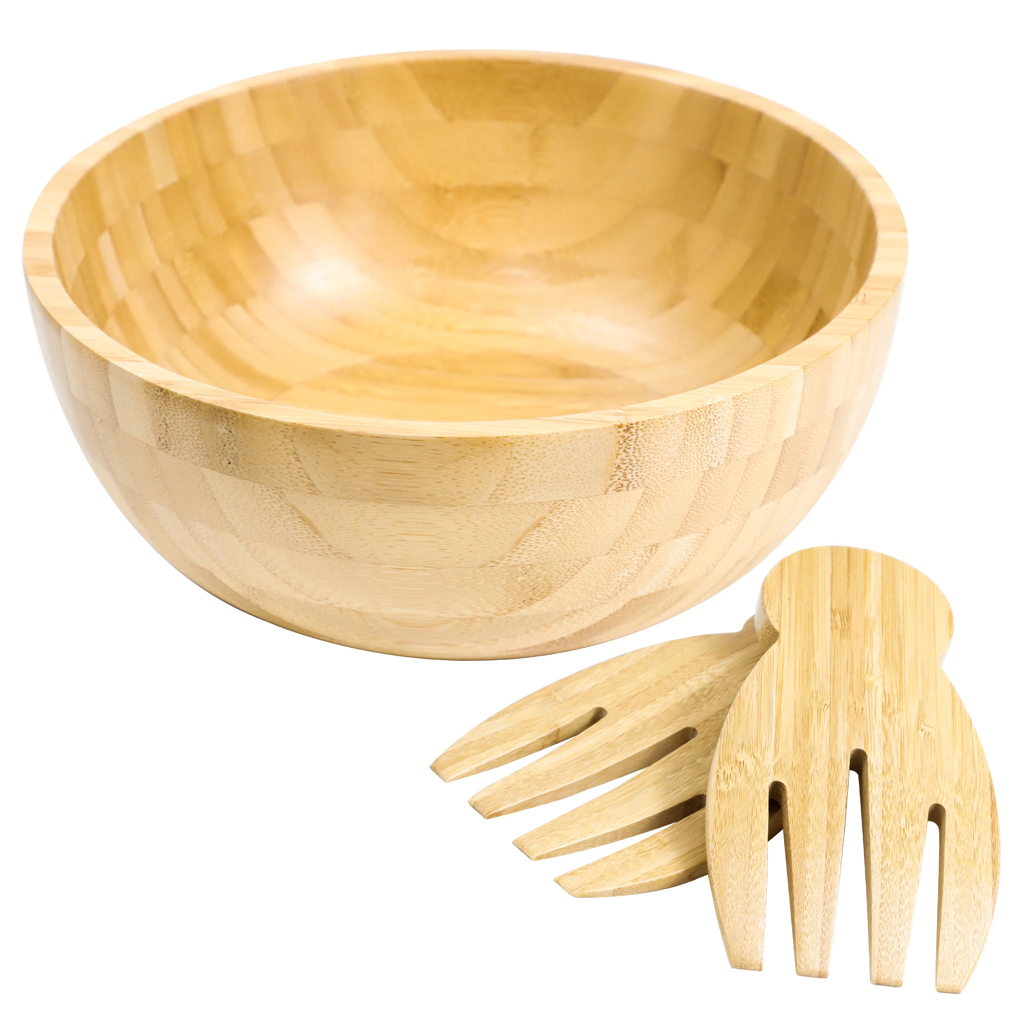Hot Trend Durable Natural Bamboo Bowl Eco-friendly Wood Soup/salad/ Fruit/ Snack Bowl Decor